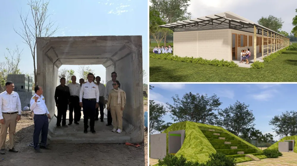 ក្រសួងសង់អគារសិក្សា និងលេណដ្ឋាន នៅ​សាលា​បឋមសិក្សា​គីរីវ័ន្តសែនជ័យ