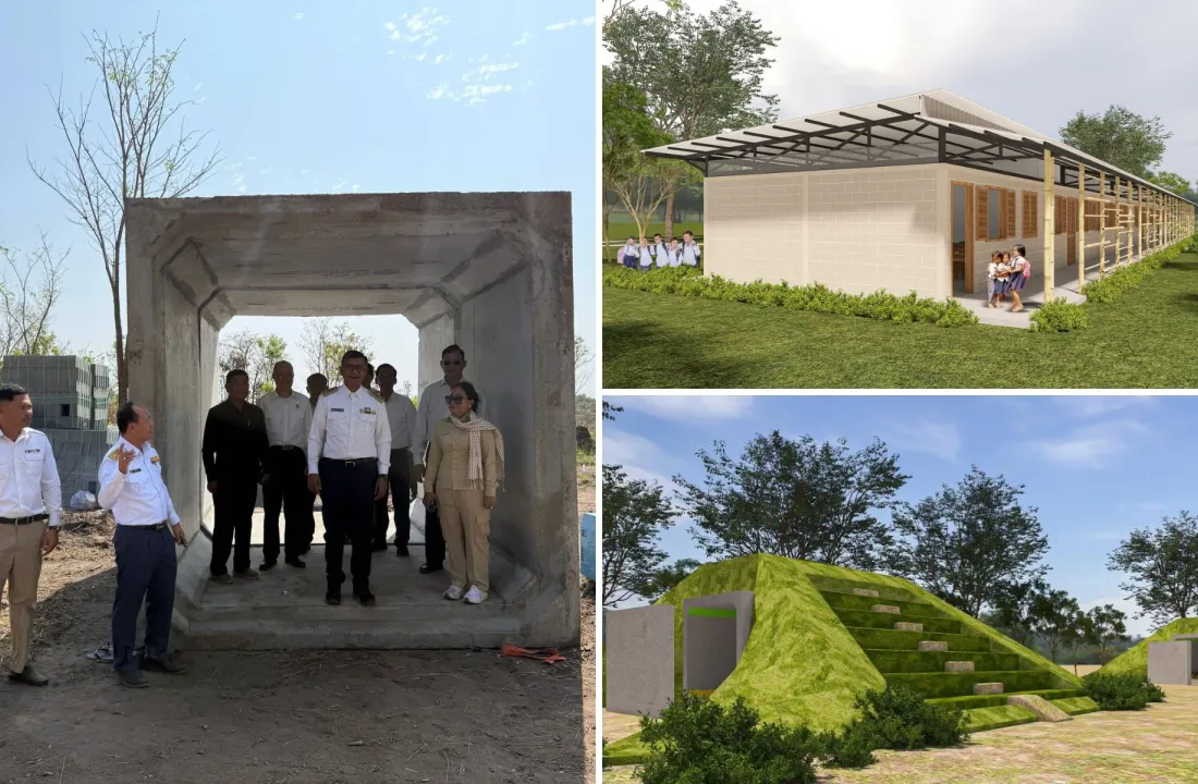 ក្រសួងសង់អគារសិក្សា និងលេណដ្ឋាន នៅ​សាលា​បឋមសិក្សា​គីរីវ័ន្តសែនជ័យ