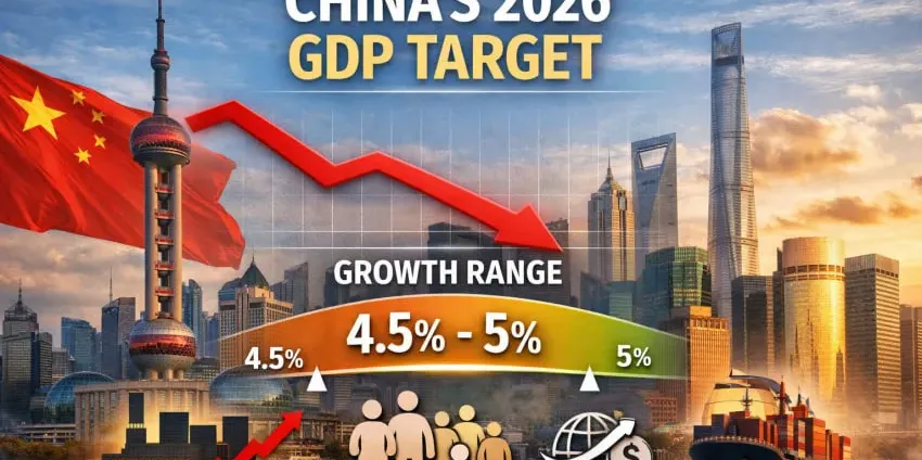 ចិន កំណត់គោលដៅកំណើនសេដ្ឋកិច្ចចន្លោះពី ៤,៥% ទៅ ៥% សម្រាប់ឆ្នាំ២០២៦ - AMS Article Thumbnail