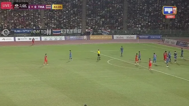 ផ្សាយផ្ទាល់ ការប្រកួតកីឡា បាល់ទាត់បុរស វគ្គផ្តាច់ព្រ័ត្រ ដណ្តើមមេដាយមាសឥណ្ឌូនេស៊ី ប៉ះ ថៃ