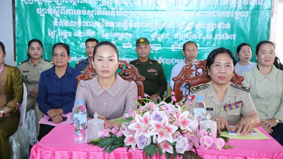 លោកស្រីអភិបាលរងខេត្តកណ្តាល៖ ជំហររបស់រាជរដ្ឋាភិបាល បានចាត់ទុកអំពើជួញដូរមនុស្សជាបទឧក្រិដ្ឋ