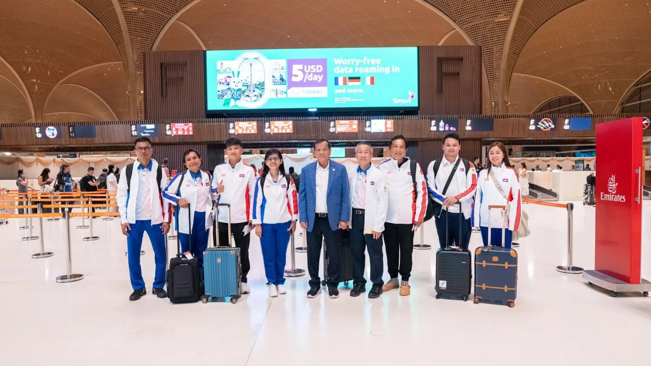 មន្រ្តីជានខ្ពស់ NOCC និងក្រសួងអប់រំយុវជន និងកីឡា បន្តចេញដំណើរទៅចូលរួមការប្រកួតកីឡាយុវជនអាស៊ីនៅបារ៉ែន