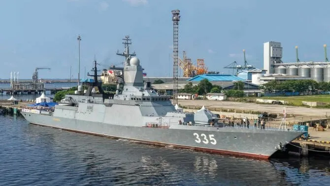 ស្ងាត់ៗ នាវាចម្បាំងរុស្ស៊ី ទៅដល់ឥណ្ឌូនេស៊ី