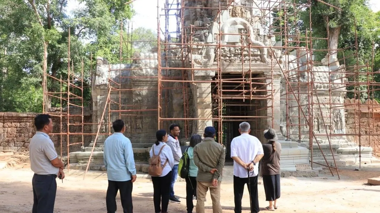 អ្នកជំនាញការអន្តរជាតិចុះពិនិត្យការដ្ឋានប្រាសាទ មុនកិច្ចប្រជុំបច្ចេកទេសលើកទី៤២