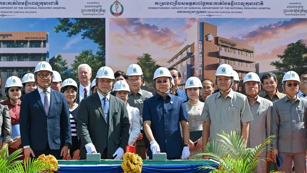 បើកការដ្ឋានសាងសង់អគារសល្យសាស្ត្រកុមារថ្មីនៅមន្ទីរពេទ្យកុមារជាតិតម្លៃជាង ៥,២លានដុល្លារ