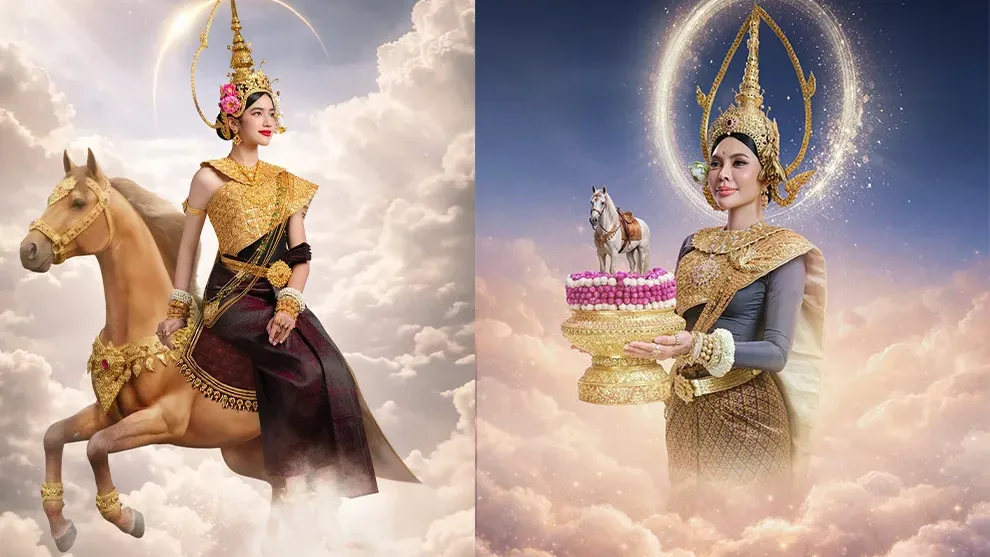 ស្រស់ស្អាត សមសួន តារាស្រីៗនាំគ្នាតុបតែងជាតួអង្គទេវតាឆ្នាំមមី ព្រះនាង «រាក្យៈសាទេវី»