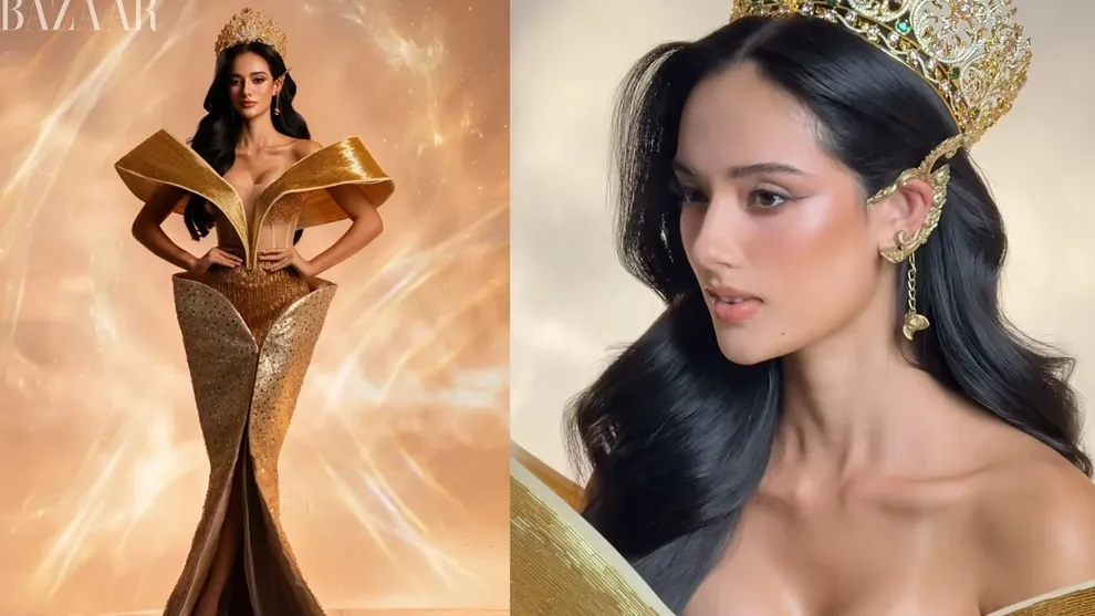 Sydney Marith ម្ចាស់មកុដបវរកញ្ញាផែនដីអន្តរជាតិ ២០២៥ ថតឲ្យ​ទស្សនាវដ្ដី Harper’s Bazaar Vietnam