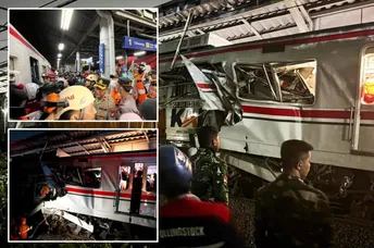 រថភ្លើងបុកគ្នានៅឥណ្ឌូណេស៊ី ឆក់យកជីវិតមនុស្សកើនដល់ ៧ នាក់ - AMS Article Thumbnail