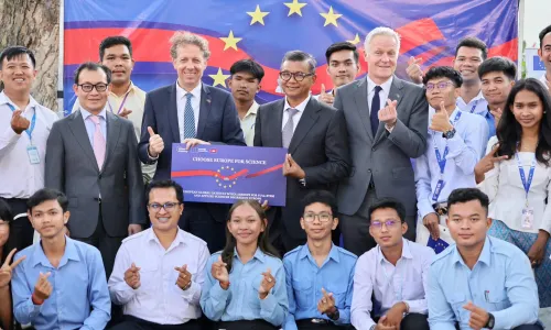 សហភាពអឺរ៉ុប ផ្តល់ថវិកា៨លានអឺរ៉ូ សម្រាប់កម្មវិធីអាហារូបករណ៍ផ្នែកវិទ្យាសាស្រ្ត