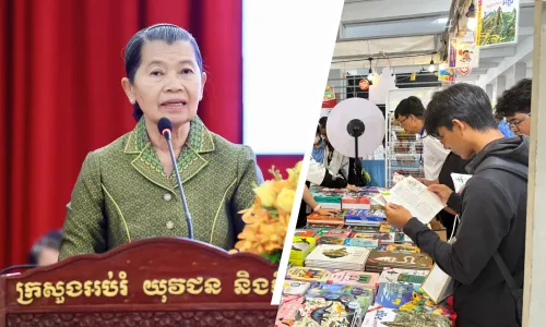 សម្តេច ម៉ែន សំអន ជំរុញឱ្យសិស្សានុសិស្សខិតខំអាន និងការសរសេរ ឱ្យបានច្រើនជំនួសការមើលទូរស័ព្ទ ដើម្បីលើកកម្ពស់ចំណេះដឹង