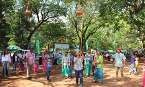 យុវជនអំពាវនាវឱ្យបន្តថែរក្សាអត្តសញ្ញាណជាតិ តាមរយៈការលេងល្បែងប្រជាប្រិយ និងរាំចង្វាក់ខ្មែរក្នុងឱកាសពិធីបុណ្យចូលឆ្នាំថ្មី