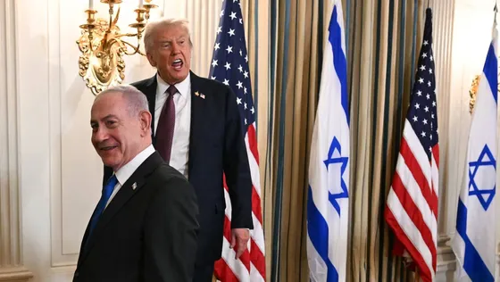 លោក Trump ទទូចប្រាប់លោក Netanyahu ថា ត្រូវតែបន្តចរចាជាមួយអ៊ីរ៉ង - AMS Article Thumbnail