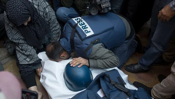 ឆ្នាំមុន អ្នកកាសែតស្លាប់ ១២៩នាក់, អ៊ីស្រាអែលត្រូវបានរុញឲ្យទទួលខុសត្រូវភាគច្រើន - AMS Article Thumbnail