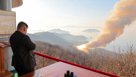 កូរ៉េខាងជើង សាកល្បងម៉ាស៊ីនបាញ់មីស៊ីលអាចវាយប្រហារដល់ដីគោក សហរដ្ឋអាមេរិក - AMS Article Thumbnail