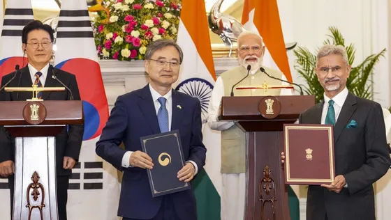 ឥណ្ឌា-កូរ៉េខាងត្បូង ដាក់មហិច្ឆតាបង្កើនបទំហំពាណិជ្ជកម្មដល់ ៥០ ពាន់លានដុល្លារ ត្រឹមឆ្នាំ ២០៣០ - AMS Article Thumbnail