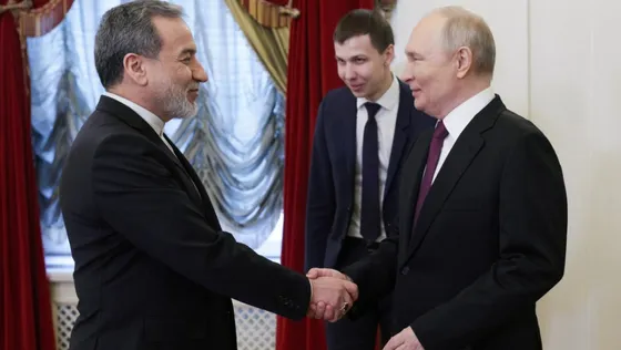 លោក ពូទីន ប្រាប់ប្រមុខការទូតអ៊ីរ៉ង់ថា រុស្ស៊ីនឹងធ្វើគ្រប់យ៉ាង ធានាសន្តិភាពមជ្ឈិមបូព៌ា - AMS Article Thumbnail