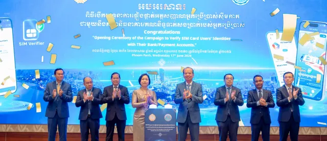 ធនាគារជាតិនៃកម្ពុជា និងក្រសួងប្រៃសណីយ៍ បើកយុទ្ធនាការផ្ទៀងផ្ទាត់អត្តសញ្ញាណស៊ីមកាត ជាមួយគណនីធនាគារ/គណនីទូទាត់សងប្រាក់របស់អ្នកប្រើប្រាស់ - AMS Article Thumbnail