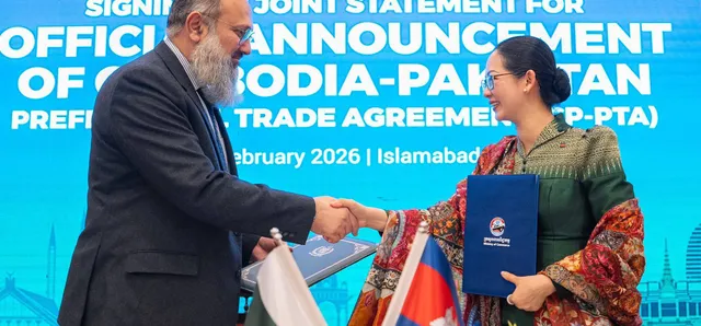 Thumbnail for កម្ពុជា-ប៉ាគីស្ថាន ចាប់ដៃគ្នាពង្រីកពាណិជ្ជកម្មឱសថ និងឧស្សាហកម្មកាត់ដេរ