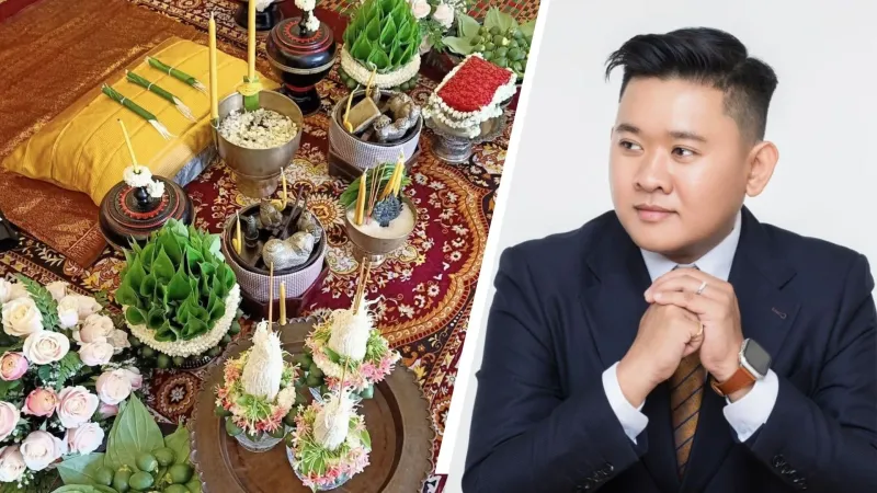 លោក ឡន សីលបុត្រ អ្នកជំនាញជំនាន់ថ្មី នៅពីក្រោយកិច្ច​ពិធីមង្គលបែបខ្មែរពីដូនតា ក្នុងសង្គមខ្មែរសម័យទំនើប