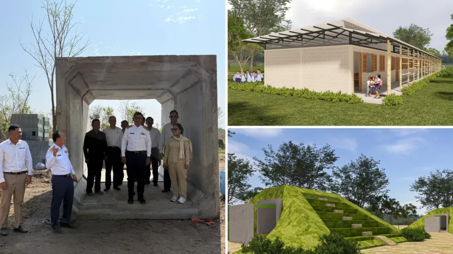 ក្រសួងសង់អគារសិក្សា និងលេណដ្ឋាន នៅ​សាលា​បឋមសិក្សា​គីរីវ័ន្តសែនជ័យ