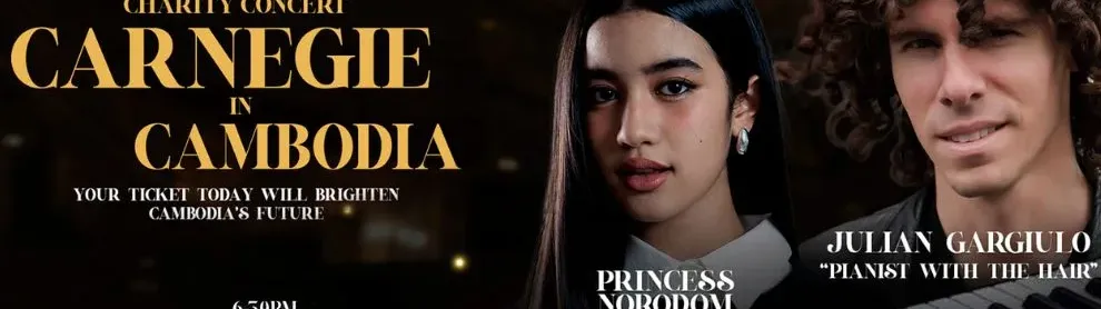 Image for article: ការប្រគំតន្ត្រីរបស់ Julian Gargiulo និងព្រះនាង នរោត្តម ចេណ្ណាជាមួយនឹងការតាំងពិព័រណ៍វត្ថុបុរាណខ្មែរដែលបានប្រគល់មកវិញនៅសាលាបុរី កោះពេជ្រ