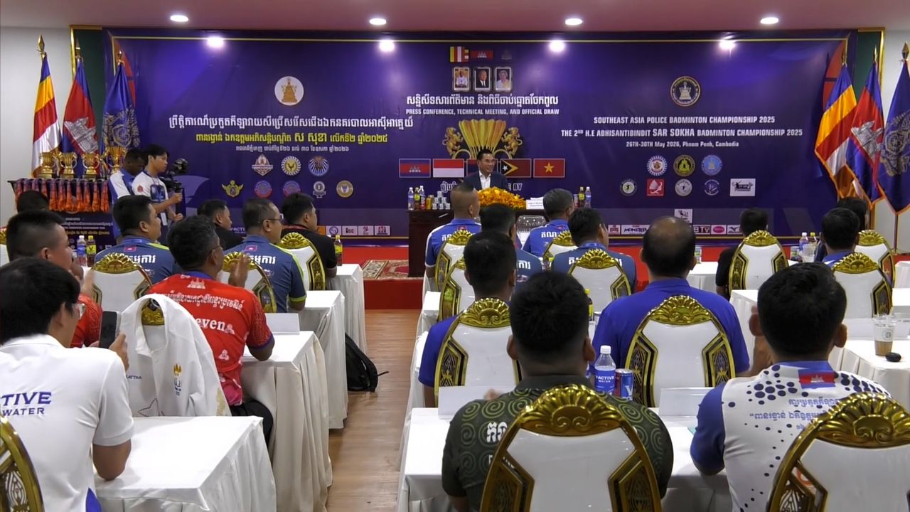 ៥ប្រទេសចូលរួមព្រឹត្តិការណ៍កីឡាវាយសីជើងឯកនគរបាលអាស៊ីអាគ្នេយ៍នៅភ្នំពេញ