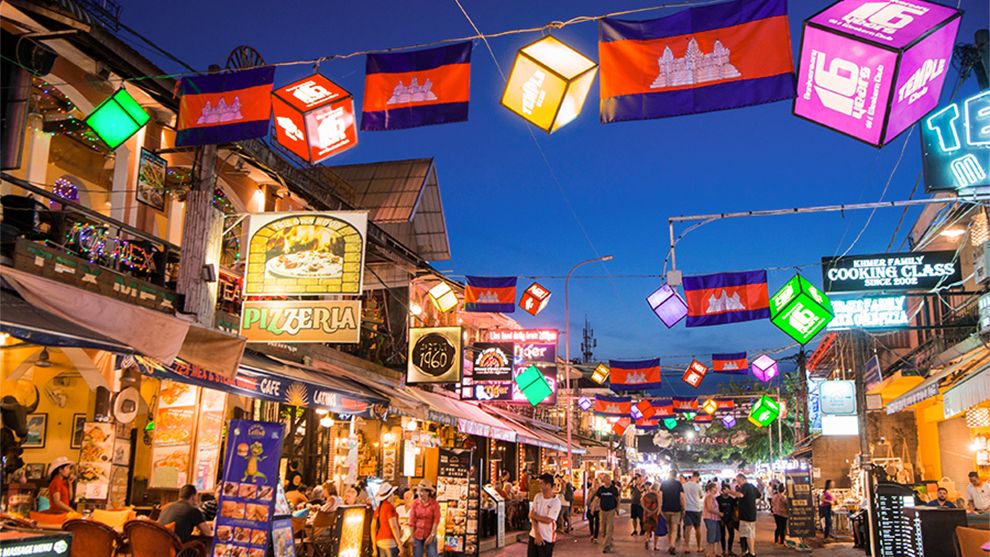 តំបន់កម្សាន្ត Pub Street សៀមរាប ឈរនៅលំដាប់លេខ២ ក្នុងចំណោមផ្សាររាត្រីល្បីៗនៅអាស៊ីនិងអឺរ៉ុប