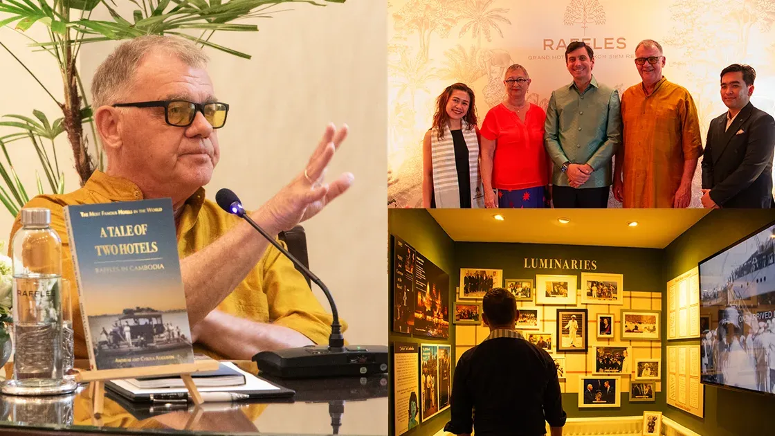 សៀវភៅប្រវត្តិសាស្ត្រដ៏មានតម្លៃ ពីដំណើរវិវត្តន៍នៃសណ្ឋាគារ Raffles អាយុកាលជាង១០០ឆ្នាំ ត្រូវបានសម្ពោធជាផ្លូវការហើយ