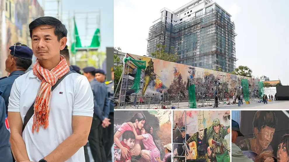 ផ្ទាំងគំនូរសិល្បៈ រំលេចការឈឺចាប​របស់រាស្ត្រខ្មែរ បើកបង្ហាញជាផ្លូវការថ្ងៃនេះហើយ