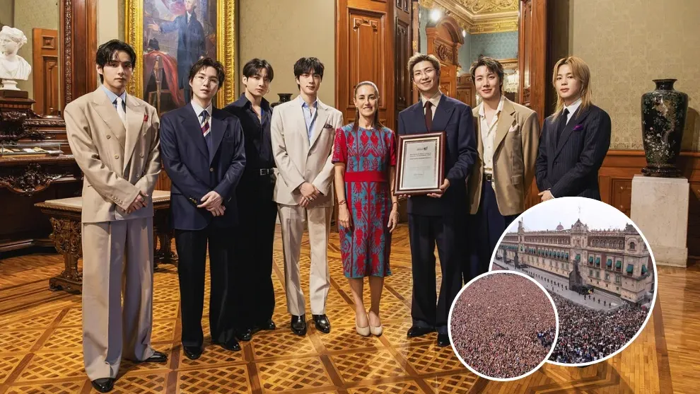 BTS ចូលជួបប្រធានាធិបតីម៉ិកស៊ិក ខណៈអ្នកគាំទ្រជាង ៥ម៉ឺននាក់រង់ចាំជួបនៅមុខវិមានជាតិ