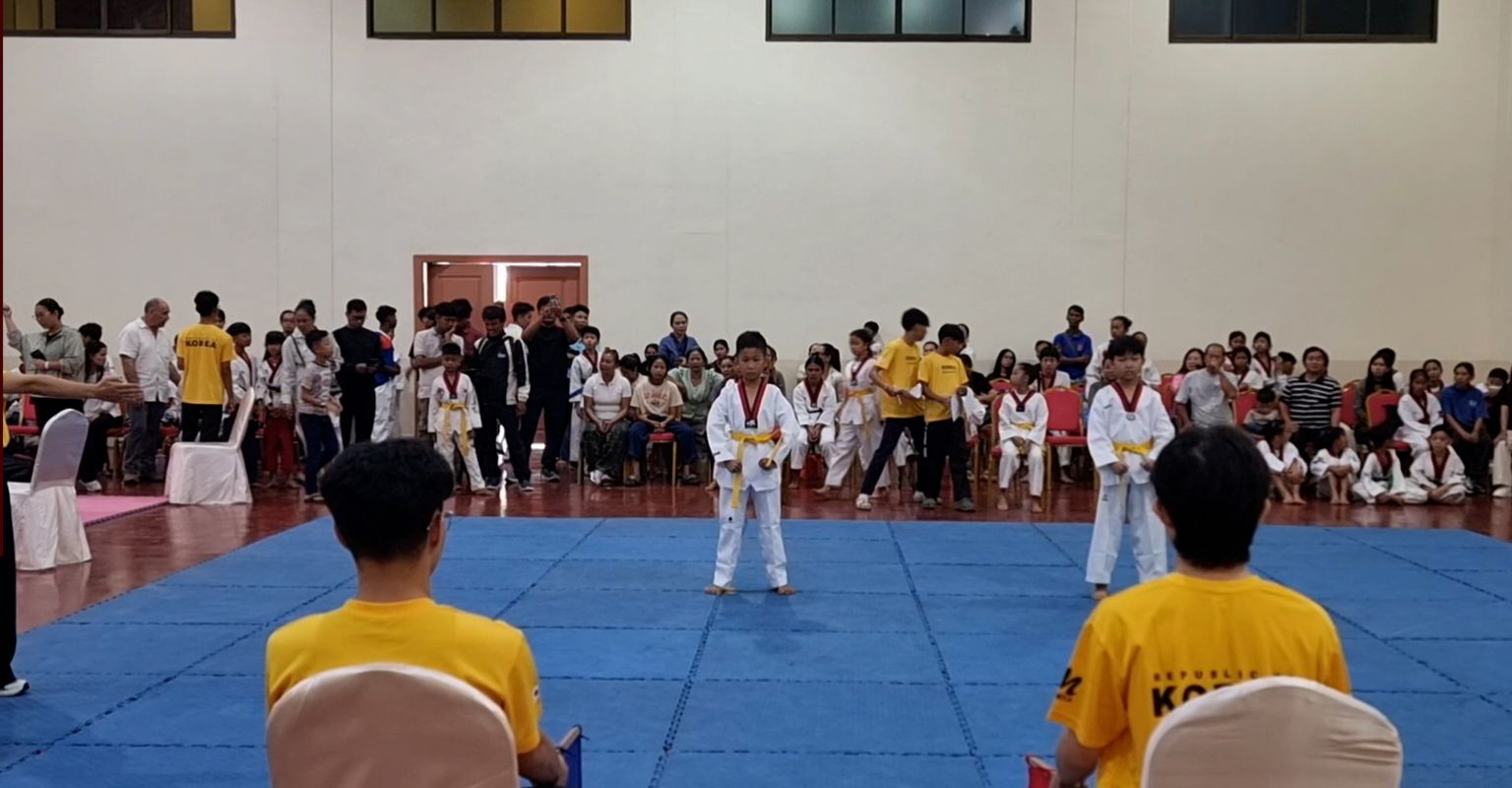 ថ្នាលតេក្វាន់ដូ WT១២៨រូបប្រកួតកម្មវិធីដ៏ធំមួយនៅសៀមរាបដណ្ដើមឱកាសប្រកួតកីឡាយុវជនអាស៊ី២០៣១នៅកម្ពុជា