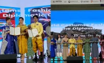 តំណាង​ទូត​ខ្មែរនៅ​​កូរ៉េ ដើរ​ម៉ូត​បង្ហាញ​ឈុតបុរាណ​ខ្មែរ​ក្នុង​ពិព័រណ៍​សម្លៀកបំពាក់ប្រពៃណីពិភពលោក