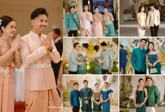 តារាប្រុសស្រី Influencer ល្បីៗ ដឹកដៃគ្នាជាគូៗ ចូលរួមមង្គលការ ពេជ្រ ពិសី និងស្វាមី