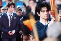 Yang Yang ពាក់បង់រុំរបួសចូលរួមពិធីបើកកាមេរ៉ារឿងភាគថ្មី បន្ទាប់ពីជួបគ្រោះថ្នាក់បាក់ឆ្អឹង