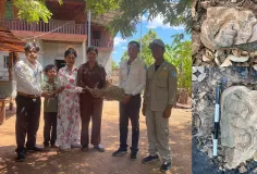 ពលរដ្ឋប្រទះឃើញវត្ថុបុរាណ ២ កប់ដី ក្នុងស្រុកជាំក្សាន្ត ខេត្តព្រះវិហារ