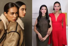 ស្ទីល៍តែងខ្លួនព្រះនាង ជេនណា និងព្រះនាង អេម៉ា ស្រស់ស្អាតម្យ៉ាងម្នាក់ថ្ងៃចូលរួមមង្គលការប្អូន ទេព បូព្រឹក្ស