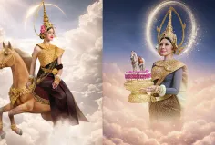 ស្រស់ស្អាត សមសួន តារាស្រីៗនាំគ្នាតុបតែងជាតួអង្គទេវតាឆ្នាំមមី ព្រះនាង «រាក្យៈសាទេវី»