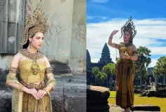 បវរកញ្ញាខ្មែរកូនកាត់អ៊ីតាលី Angelia Dougherty កំពុងក្រសោបបានប្រជាប្រិយភាពពីអ្នកគាំទ្រនៅកម្ពុជា