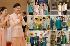 តារាប្រុសស្រី Influencer ល្បីៗ ដឹកដៃគ្នាជាគូៗ ចូលរួមមង្គលការ ពេជ្រ ពិសី និងស្វាមី - Article