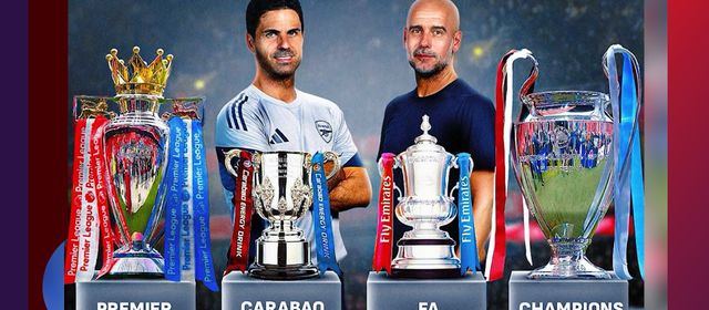 Man City ប្រឈមភាពលំបាកជាង Arsenal ក្នុងដំណើរឆ្ពោះទៅកាន់ការឈ្នះពាន៤ក្នុងមួយរដូវកាល