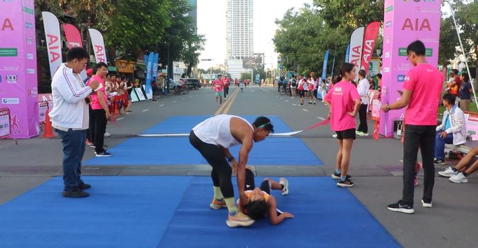 រត់ប្រណាំងហើយនៅមានអារម្មណ៍ហត់នៅឡើយ អ្នកមិនគួរអង្គុយ ឬដេកស្ងៀមទេ