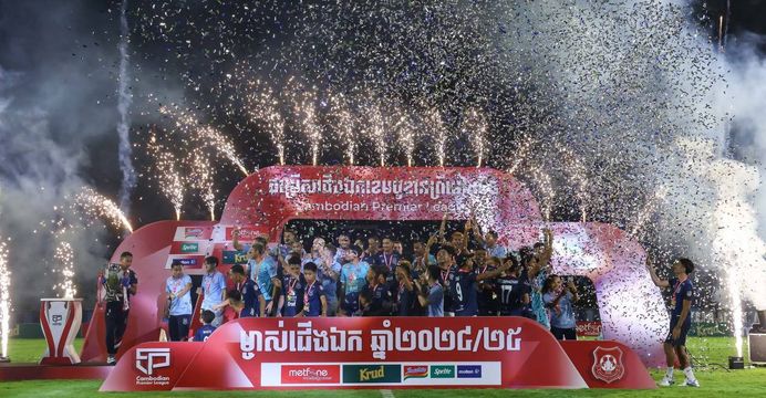 ព្រះខ័នរាជស្វាយរៀងកំពុងស្ថិតលើវិថីក្លាយជាក្រុមដំបូងគេនៅកម្ពុជាដែលឈ្នះជើងឯកលីគកំពូល៣រដូវកាលជាប់គ្នា