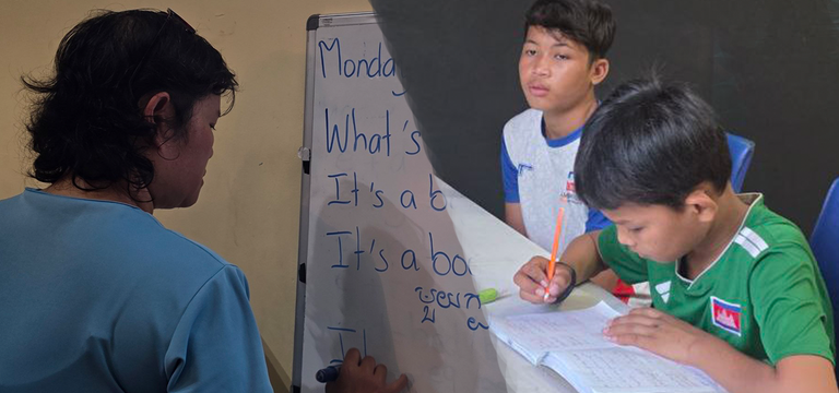 ឆ្លៀតពីការជូនកូនហ្វឹកហាត់រាល់ថ...