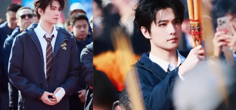 Yang Yang ពាក់បង់រុំរបួសចូលរួមពិធីបើកកាមេរ៉ារឿងភាគថ្មី បន្ទាប់ពីជួបគ្រោះថ្នាក់បាក់ឆ្អឹង