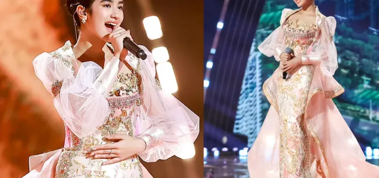 ឈុតព្រះនាង ជេនណា ក្នុងការសម្ដែងនៅកម្មវិធី Hainan Spring Festival Gala ក្នុងខេត្តហៃណាន