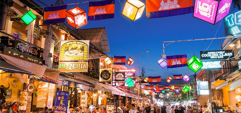 តំបន់កម្សាន្ត Pub Street សៀមរាប ឈរនៅលំដាប់លេខ២ ក្នុងចំណោមផ្សាររាត្រីល្បីៗនៅអាស៊ីនិងអឺរ៉ុប