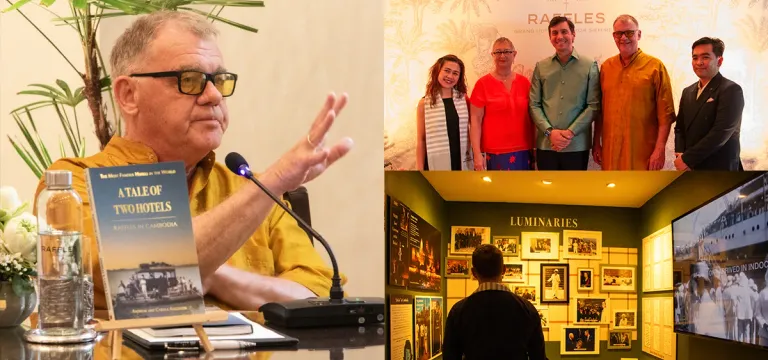 សៀវភៅប្រវត្តិសាស្ត្រដ៏មានតម្លៃ ពីដំណើរវិវត្តន៍នៃសណ្ឋាគារ Raffles អាយុកាលជាង១០០ឆ្នាំ ត្រូវបានសម្ពោធជាផ្លូវការហើយ