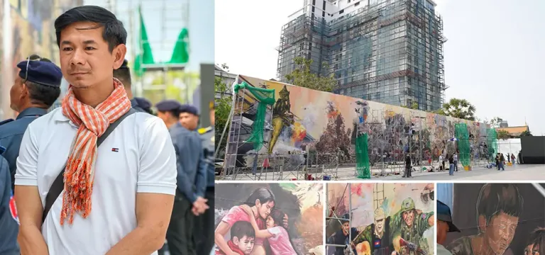 ផ្ទាំងគំនូរសិល្បៈ រំលេចការឈឺចាប​របស់រាស្ត្រខ្មែរ បើកបង្ហាញជាផ្លូវការថ្ងៃនេះហើយ