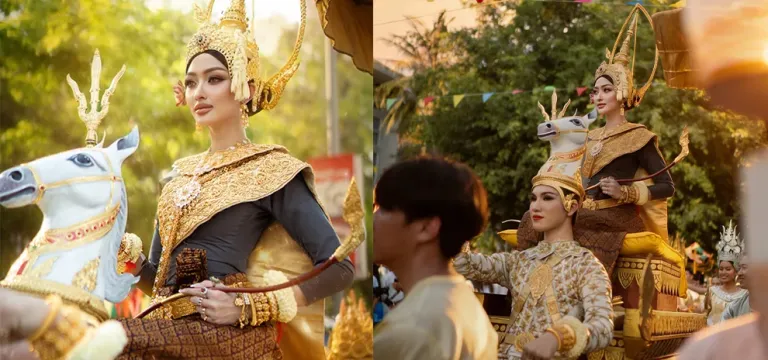 ពេជ្រ វត្តីសារ៉ាវឌ្ឍី គ្រងឈុតទេវតាឆ្នាំថ្មី បង្ហាញអត្តសញ្ញាណ ប្រពៃណី ទំនៀមទម្លាប់ខ្មែរ